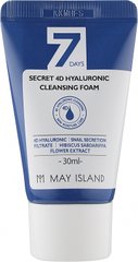 Пінка для вмивання з гіалуроновою кислотою May Island 7days Secret 4D Hyaluronic Cleansing Foam 30ml