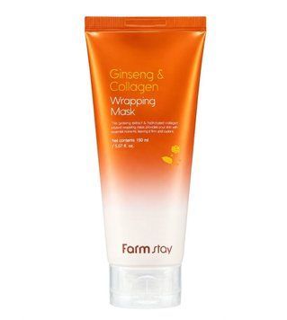Маска-плівка з женьшенем та колагеном Farmstay Ginseng & Collagen Wrapping Mask 150 мл