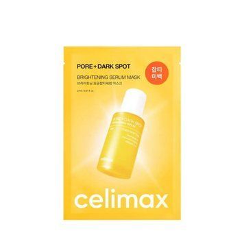 Освітлююча сироваткова маска для пор та пігментних плям Celimax Pore+Dark Spot Brightening Serum Mask, 1 шт.