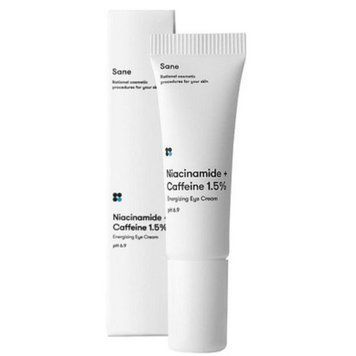 Крем під очі від темних кіл і набряків з кофеїном Sane Niacinamide Caffeine 1.5 Energizing Eye Cream 10ml