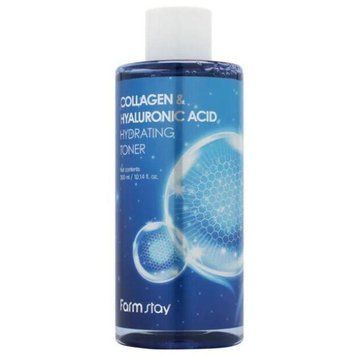 Тонер для лица с гиалуроном и коллагеном FarmStay Collagen & Hyaluronic Acid Hydrating Toner 300m