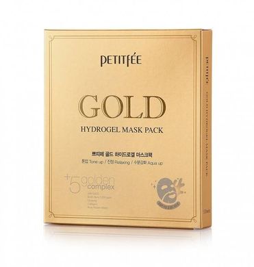 Гидрогелевая Маска Увлажнение И Восстановление С Коллоидным Золотом Petitfee GOLD Hydrogel Mask Pack 1 шт