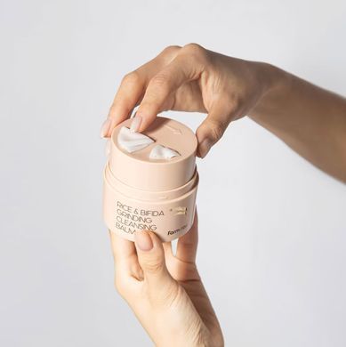 Очищающий бальзам с рисом и бифидой Farmstay Rice & Bifida Grinding Cleansing Balm 50 мл
