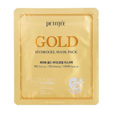 Гидрогелевая Маска Увлажнение И Восстановление С Коллоидным Золотом Petitfee GOLD Hydrogel Mask Pack 1 шт