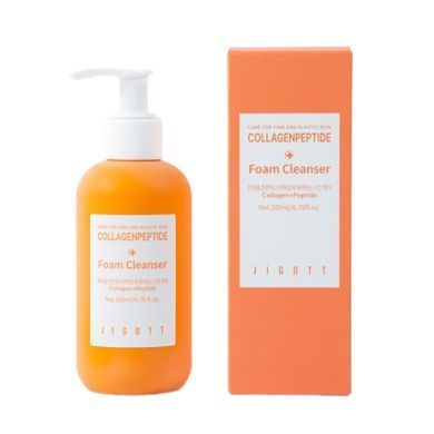 Пінка для вмивання Jigott CollagenPeptide Foam Cleanser 200ml