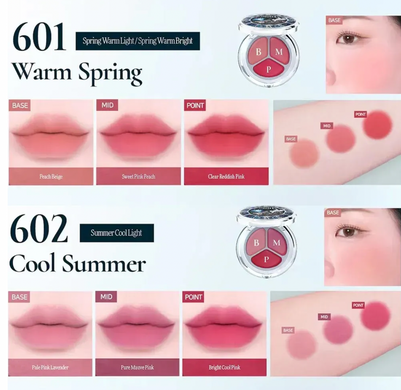 Тінт-рум'яна для губ і щік Dinto Alice Collection Blurring Time To Kiss And Blush 602 Cool Summer, 4.5 г