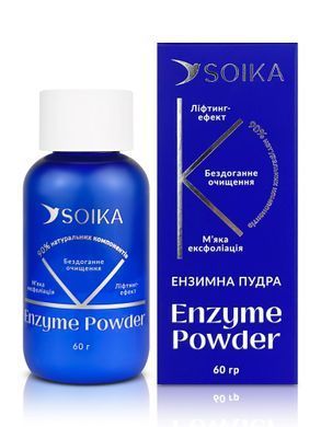 Ензимна пудра для вмивання Soika Enzyme Powder з екстрактом центелли та алое, 60 г
