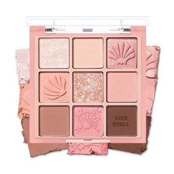 Палетка тіней для повік HOLIKA MY FAVE MOOD EYE PALETTE 08 SHELL ON THE BEACH
