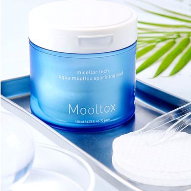 Пілінг-педи для зволоження та очищення шкіри обличчя Medi Peel Aqua Mooltox Sparkling Pad 70шт