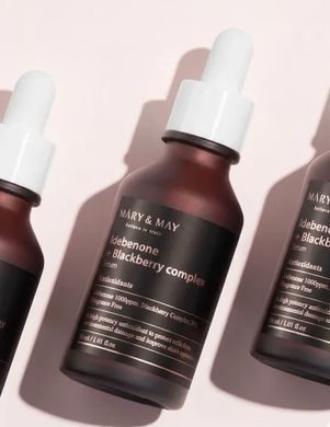 Сыворотка для лица антиоксидантная с идебеноном Mary & May Idebenone + Blackberry Complex Serum 80ml