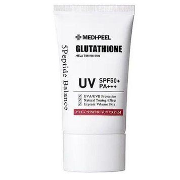 Відбілюючий сонцезахисний крем Medi-Peel Bio-Intense Glutathione Mela Toning Sun Cream SPF 50+ PA+++