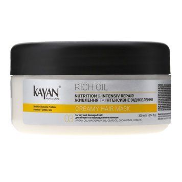 Крем-маска для сухого та пошкодженого волосся Kayan Professional Rich Oil Creamy Hair Mask 300ml