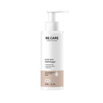 Гель для вмивання для всіх типів шкіри Pure Skin Cleansing Gel RECARE 200 мл