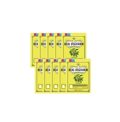 Тканинна маска FORTHESKIN SUPER FOOD REAL VEGIFARM DOUBLE SHOT MASK-OLIVE 23ml