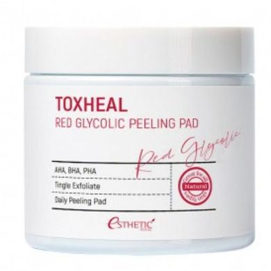 Очищувальні диски Esthetic House Toxheal Red Glycolic Peeling Pad 100шт