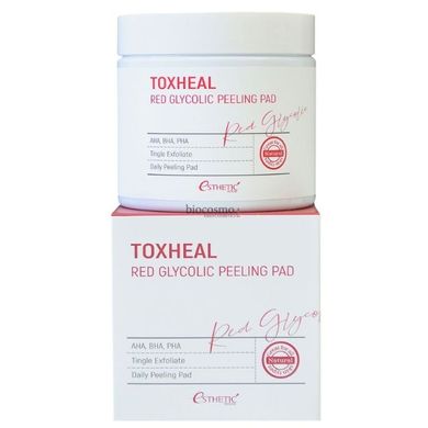 Очищувальні диски Esthetic House Toxheal Red Glycolic Peeling Pad 100шт