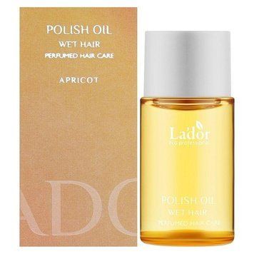 Мини-версия парфюмированного масла для волос LA"DOR POLISH OIL (APRICOT) - 10 мл