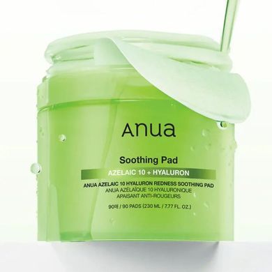 Заспокійливі педи з азелаїновою та гіалуроновою кислотою Anua Azelaicacid 10 Hyaluron Redness Soothi