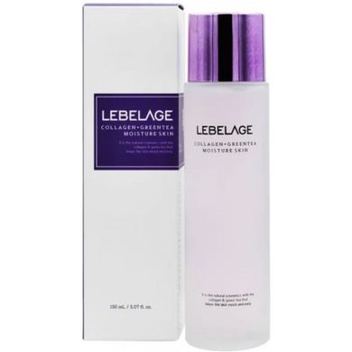 Тонер для лица с коллагеном и зеленым чаем Lebelage collagengreen tea moisture skin 150ml