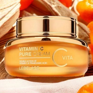Крем для сяяння шкіри обличчя з вітаміном С Lebelage Vitamin C Pure Cream 55ml
