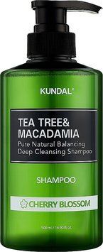 Натуральний шампунь проти лупи KUNDAL Tea Tree Macadamia Deep Cleansing Shampoo - Cherry Blossom 500ml