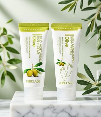 Набір кремів для рук та ніг Lebelage Daily Moisturizing Olive Hand Cream & Foot Cream 2*100 мл