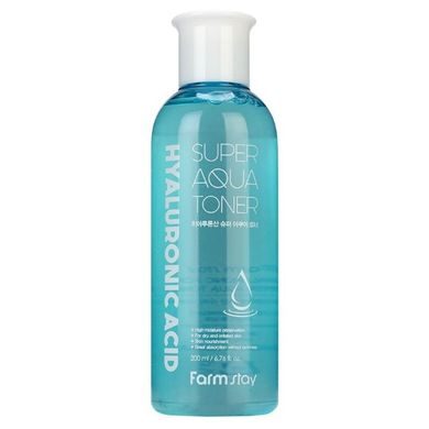 Тонер суперувлажняющий с для лица FarmStay Hyaluronic Acid Super Aqua Toner 200ml