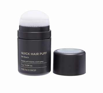 Пудра-кушон для волосся від сивини та залисин The Face Shop St. Quick Hair Puff 04 Black, 7 г