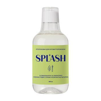 Ополаскиватель для полости рта со вкусом мяты и лемонграса Splash Mint And Lemongrass Mouthwash 300 ml