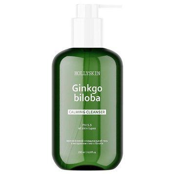 Заспокійливий очищувальний гель з ектрактом гінкго білоба Hollyskin Ginkgo Biloba Calming Cleanser,2
