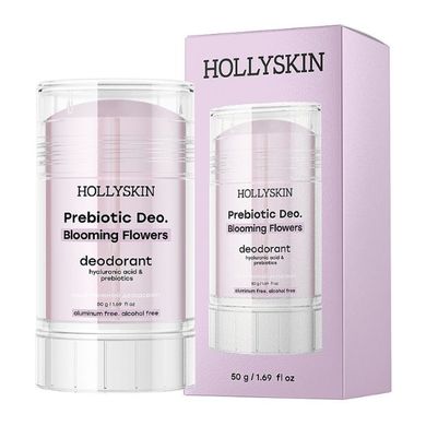 Парфумований дезодорант з гіалуроновою кислотою і пребіотиками Hollyskin Prebiotic Deo. Blooming Flowers 50g