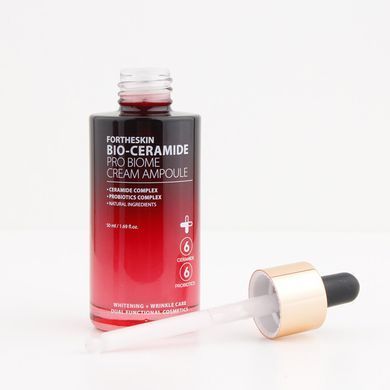Крем-сыворотка для лица с керамидами Fortheskin Bio-Ceramide Pro Biome Cream Ampoule 50ml