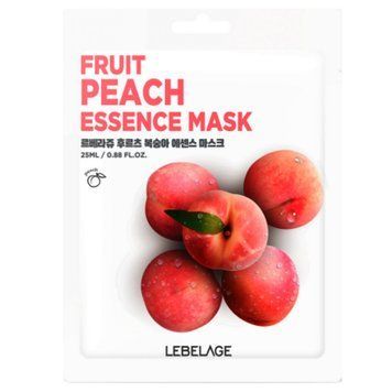 Тканинна маска LEBELAGE FRUIT PEACH ESSENCE MASK 25ml