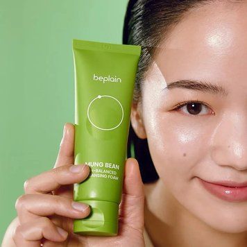 Пінка очищаюча для вмивання Beplain Mung Bean pH-Balanced Cleansing Foam 80ml