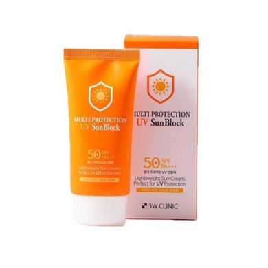 Солнцезащитный крем увлажняющий 3W Clinic Multi Protection UV Sun Block SPF50 PA 70ml