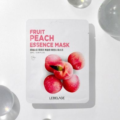 Тканевая маска LEBELAGE FRUIT PEACH ESSENCE MASK 25ml