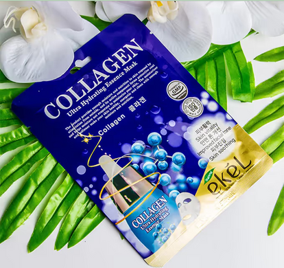 Тканинна маска EKEL Ultra Hydrating Essence Mask Pack Collagen