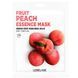 Тканевая маска LEBELAGE FRUIT PEACH ESSENCE MASK 25ml