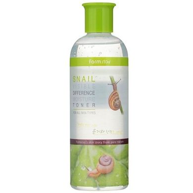 Зволожуючий тонер з равликовим муцином FarmStay Visible Difference Moisture Toner Snail 350ml