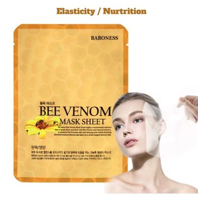 Тканинна маска з бджолиною отрутою Baroness Mask Sheet Bee Venom 21g