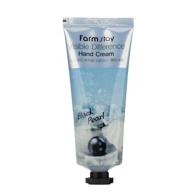 Крем для рук антивіковий з екстрактом чорних перлів Visible Difference Hand Cream Black Pearl FarmStay 50ml