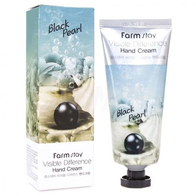 Крем для рук антивіковий з екстрактом чорних перлів Visible Difference Hand Cream Black Pearl FarmStay 50ml