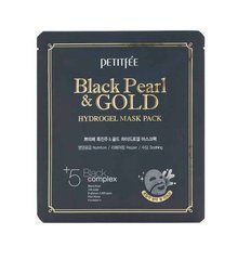 Гідрогелева Маска З Екстрактом Чорних Перлів І Колоїдного Золота PETITFEE Black Pearl Gold Hydrogel Mask Pack 1 шт