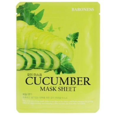 Тканинна маска з екстрактом огірка Beauadd Cucumber Mask Sheet 21g