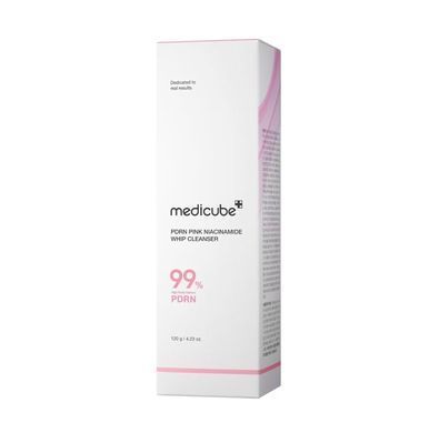 Пінка очищувальна з полінуклеотидами Medicube Pdrn Pink Niacinamide Whip Cleanser 120г