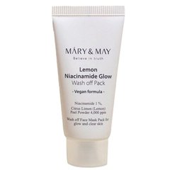 Глиняна маска для сяйва шкіри MaryMay Lemon Niacinamide Glow Wash off Pack 30g