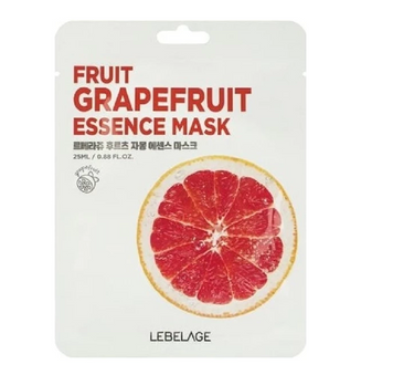 Тканевая маска для лица Lebelage FRUIT GRAPEFRUIT ESSENCE MASK 25ml
