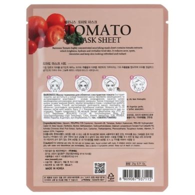 Тканинна маска з екстрактом томату Beauadd Baroness Mask Sheet Tomato 21g