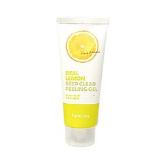 Очищаючий пілінг-гель для обличчя з екстрактом лимону FarmStay Real Lemon Deep Clear Peeling Gel 100ml