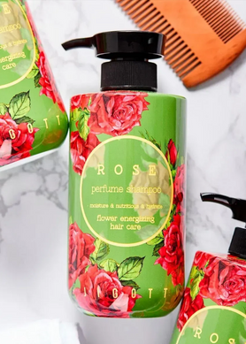 Парфумований шампунь для волосся Роза Jigott Rose Perfume Shampoo 500ml